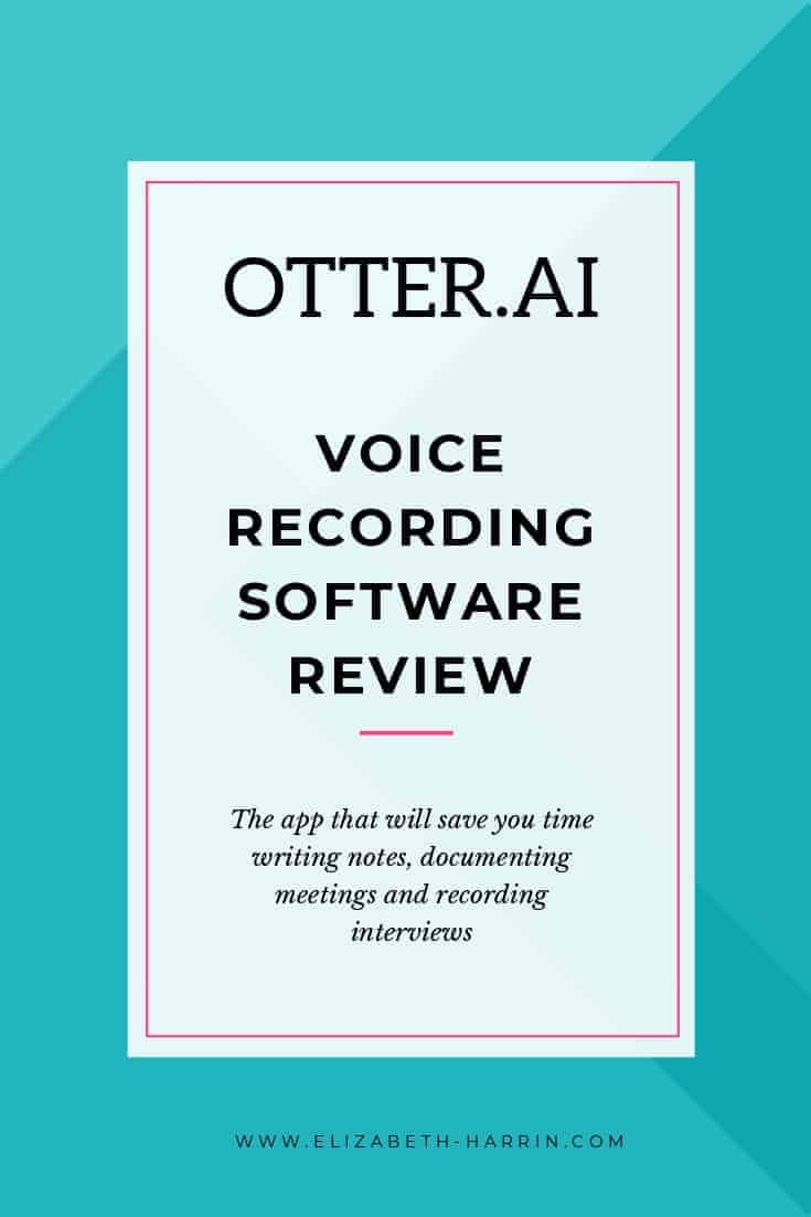 otter voice recording app